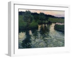 Landscape with a River-Fritz Thaulow-Framed Giclee Print