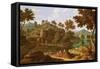 Landscape with a River-Etienne Allegrain-Framed Stretched Canvas