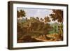 Landscape with a River-Etienne Allegrain-Framed Giclee Print