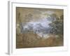 Landscape with a Road at the Edge of a Wood-Thomas Gainsborough-Framed Giclee Print