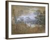 Landscape with a Road at the Edge of a Wood-Thomas Gainsborough-Framed Giclee Print