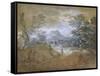 Landscape with a Road at the Edge of a Wood-Thomas Gainsborough-Framed Stretched Canvas