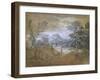 Landscape with a Road at the Edge of a Wood-Thomas Gainsborough-Framed Giclee Print