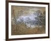 Landscape with a Road at the Edge of a Wood-Thomas Gainsborough-Framed Giclee Print