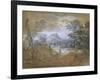 Landscape with a Road at the Edge of a Wood-Thomas Gainsborough-Framed Giclee Print