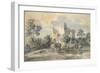 Landscape with a Ruined Castle-Thomas Gainsborough-Framed Giclee Print