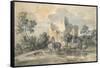 Landscape with a Ruined Castle-Thomas Gainsborough-Framed Stretched Canvas