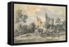 Landscape with a Ruined Castle-Thomas Gainsborough-Framed Stretched Canvas