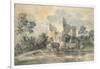 Landscape with a Ruined Castle-Thomas Gainsborough-Framed Giclee Print