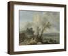 Landscape with a Sandy Path, Philips Wouwerman-Philips Wouwerman-Framed Art Print