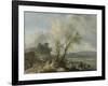 Landscape with a Sandy Path, Philips Wouwerman-Philips Wouwerman-Framed Art Print