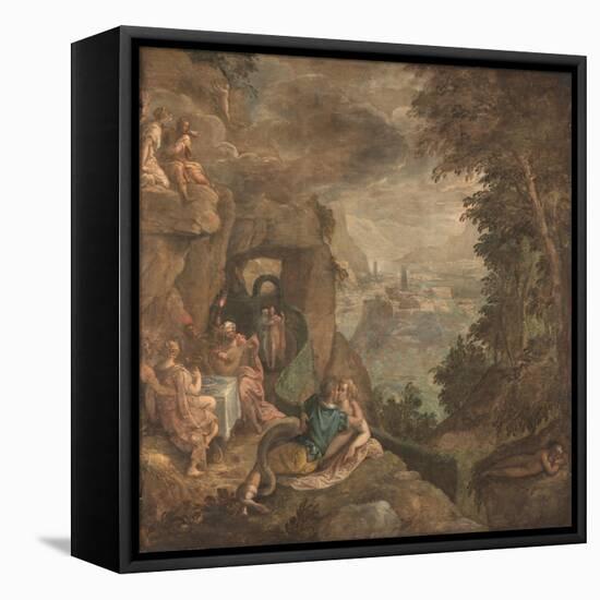 Landscape with a Scene of Enchantment, Ca 1590-Paolo Fiammingo-Framed Stretched Canvas