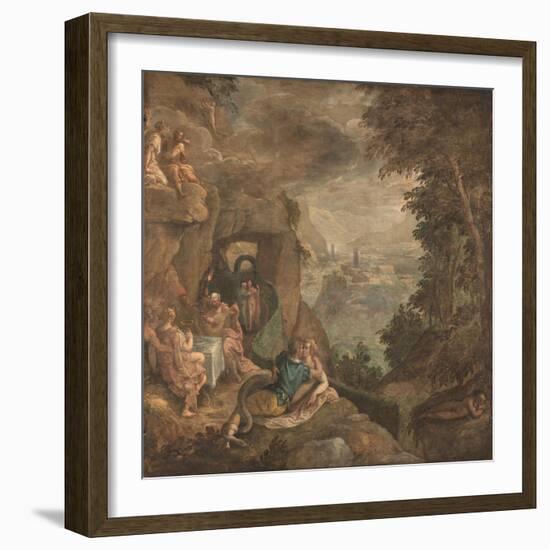 Landscape with a Scene of Enchantment, Ca 1590-Paolo Fiammingo-Framed Giclee Print