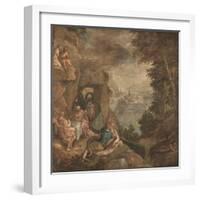 Landscape with a Scene of Enchantment, Ca 1590-Paolo Fiammingo-Framed Giclee Print
