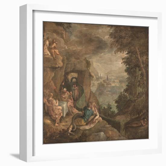 Landscape with a Scene of Enchantment, Ca 1590-Paolo Fiammingo-Framed Giclee Print