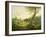 Landscape with a Shepherd, 1826-Friedrich Gauermann-Framed Giclee Print