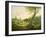 Landscape with a Shepherd, 1826-Friedrich Gauermann-Framed Giclee Print