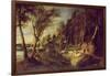 Landscape with a Shepherd-Peter Paul Rubens-Framed Giclee Print