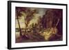 Landscape with a Shepherd-Peter Paul Rubens-Framed Giclee Print