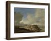 Landscape with a Sign Post-Philips Wouwerman-Framed Art Print