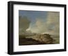 Landscape with a Sign Post-Philips Wouwerman-Framed Art Print