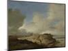 Landscape with a Sign Post-Philips Wouwerman-Mounted Art Print