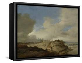 Landscape with a Sign Post-Philips Wouwerman-Framed Stretched Canvas