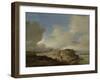 Landscape with a Sign Post-Philips Wouwerman-Framed Art Print