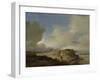 Landscape with a Sign Post-Philips Wouwerman-Framed Art Print