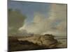 Landscape with a Sign Post-Philips Wouwerman-Mounted Art Print