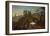 Landscape with a Sleeping Boy, C.1650-null-Framed Giclee Print