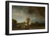 Landscape with a Stone Bridge, C.1638-Rembrandt van Rijn-Framed Giclee Print