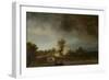 Landscape with a Stone Bridge, C.1638-Rembrandt van Rijn-Framed Giclee Print