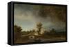 Landscape with a Stone Bridge, C.1638-Rembrandt van Rijn-Framed Stretched Canvas