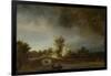 Landscape with a Stone Bridge, C.1638-Rembrandt van Rijn-Framed Giclee Print