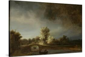 Landscape with a Stone Bridge, C.1638-Rembrandt van Rijn-Stretched Canvas