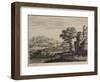 Landscape with a Stone Bridge, C.1650-Jan Van Goyen-Framed Giclee Print