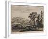 Landscape with a Stone Bridge, C.1650-Jan Van Goyen-Framed Giclee Print