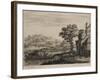 Landscape with a Stone Bridge, C.1650-Jan Van Goyen-Framed Giclee Print