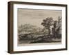 Landscape with a Stone Bridge, C.1650-Jan Van Goyen-Framed Giclee Print