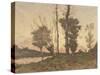 Landscape with a Stream-Henri-Joseph Harpignies-Stretched Canvas