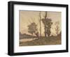 Landscape with a Stream-Henri-Joseph Harpignies-Framed Giclee Print