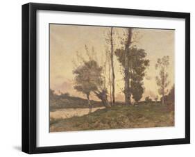 Landscape with a Stream-Henri-Joseph Harpignies-Framed Giclee Print