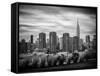 Landscape with a Top of Empire State Building-Philippe Hugonnard-Framed Stretched Canvas
