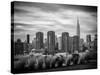 Landscape with a Top of Empire State Building-Philippe Hugonnard-Stretched Canvas
