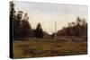Landscape with a Train-Manuil Christoforovich Aladzhalov-Stretched Canvas