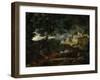 Landscape with a Tree Hit by Lightning, 1651-Nicolas Poussin-Framed Giclee Print