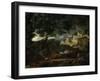 Landscape with a Tree Hit by Lightning, 1651-Nicolas Poussin-Framed Giclee Print