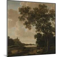 Landscape with a View from a Forest at the Swan Castle Cleves-Joris Van Der Haagen-Mounted Art Print