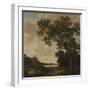 Landscape with a View from a Forest at the Swan Castle Cleves-Joris Van Der Haagen-Framed Art Print